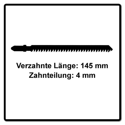 Festool S 145/4 FSG/5 WOOD Universal Lame de scie sauteuse 5 Pièces. ( 204335 ) , acier HCS