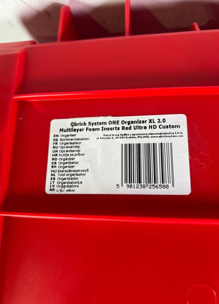 Qbrick System ONE Organizer XL 2 0 MFI RED Ultra HD Custom Organizer Beschaedigt 4 - toolbrothers
