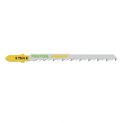 Festool S 75/4 K/20 WOOD Curves Lame de scie sauteuse 20 pièces. ( 204266 ) Lame de scie courbée, également pour rayons étroits, acier HCS