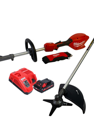 Milwaukee M18 FOPH2 BAC 301 Akku Basiseinheit 18 V Brushless Sensen Aufsatz 1x Akku 3 0 Ah Ladegeraet 0 - toolbrothers