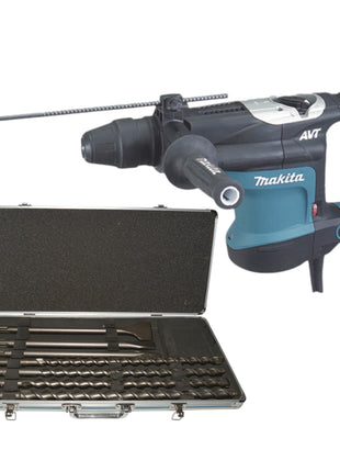 Makita HR 3541 FCX Kombihammer 850 Watt SDS Max 5 7 J 7 tlg Bohrer und Meissel Set Koffer 0 - toolbrothers