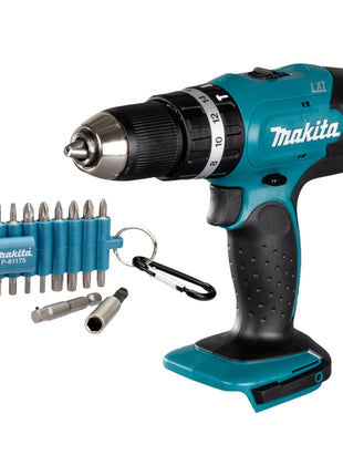 Makita DHP 453 Z Akku Schlagbohrschrauber 18 V 42 Nm 22 tlg Bit Set ohne Akku ohne Ladegeraet 0 - toolbrothers
