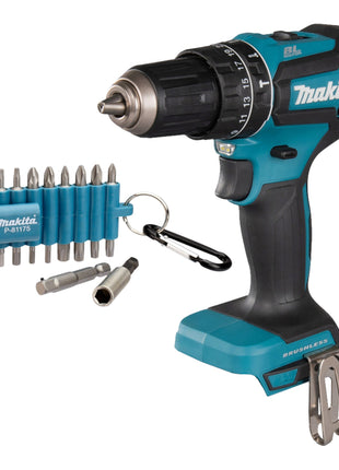 Makita DHP 485 Z Akku Schlagbohrschrauber 18 V 50 Nm Brushless 22 tlg Bit Set ohne Akku ohne Ladegeraet 0 - toolbrothers