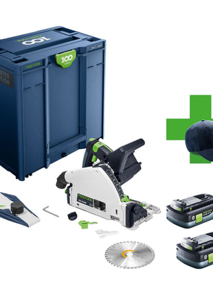 Festool TSC 55 KEB Basic 100Y Limited Edition Akku Tauchsaege 18 36 V 2x 18 V 160 mm Brushless 2x Akku 4 0 Ah Systainer ohne Ladegeraet 0 - toolbrothers