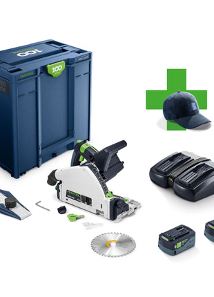 Festool TSC 55 KEBI Plus XL 100Y Limited Edition Akku Tauchsaege 18 36 V 2x 18 V 160 mm Brushless 578226 2x Akku 5 0 Ah Ladegeraet Systainer 0 - toolbrothers