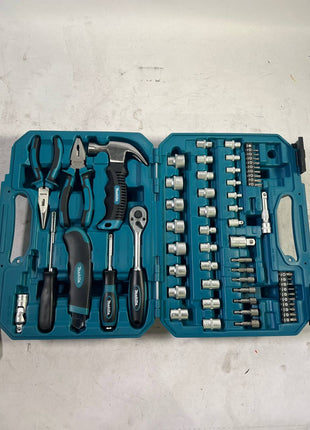 Makita Handwerkzeug Set 76 tlg Chrom Vanadium Stahl E 10899 Bit Zange Hammer Ratsche Schraubendreher Unvollstaendig 3 - toolbrothers