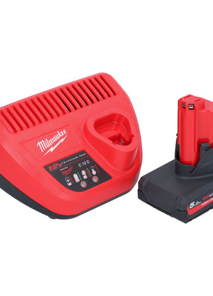 Milwaukee M12 FHS 501 Akku Astsaege 12 V 15 cm Brushless 1x Akku 5 0 Ah Ladegeraet 2 - toolbrothers