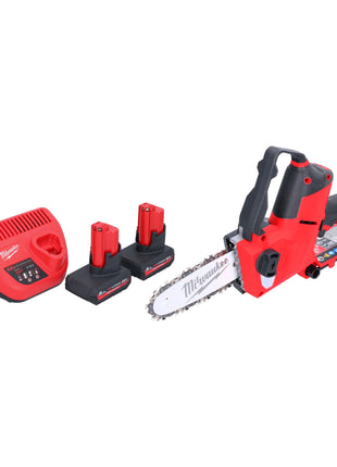 Milwaukee M12 FHS 502 Akku Astsaege 12 V 15 cm Brushless 2x Akku 5 0 Ah Ladegeraet 0 - toolbrothers