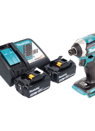 Makita DTD 154 RF Akku Schlagschrauber 18 V 175 Nm 1 4 Brushless 2x Akku 3 0 Ah Ladegeraet 0 - toolbrothers