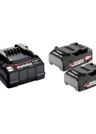 Metabo Basis Set 2x Li Power Akkupack 18 V 2 0 Ah Akku SC 36 Ladegeraet 685161000  0 - toolbrothers