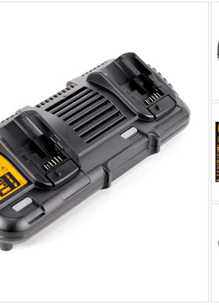 DeWalt DCB 132 X2 Akku Starter Set 18 54 V 2x Akku 9 0 Ah DCB 132 Doppelladegeraet 0 - toolbrothers
