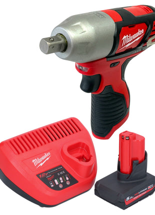Milwaukee M12 BIW12 501 Akku Schlagschrauber 12 V 138 Nm 1 2 1x Akku 5 0 Ah Ladegeraet 0 - toolbrothers