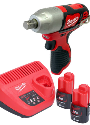 Milwaukee M12 BIW12 202 Akku Schlagschrauber 12 V 138 Nm 1 2 2x Akku 2 0 Ah Ladegeraet 0 - toolbrothers