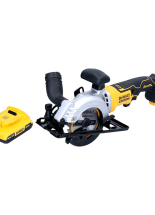 DeWalt DCS 571 N Akku Handkreissaege 18 V 115 mm Brushless 1x Akku 2 0 Ah ohne Ladegeraet 0 - toolbrothers