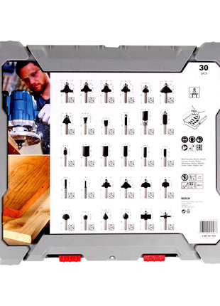 Bosch Mixed Fraeser Set 8 mm 30 tlg Koffer 2607017475 fuer Oberfraesen mit Rundschaft Beschaedigt 4 - toolbrothers