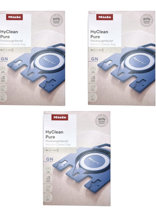 Miele 3x HyClean Pure GN Staubsaugerbeutel 12 Stueck mit Filter 3x 12421130 fuer Complete C2 C3 Classic C1 S8 S5 S2 0 - toolbrothers
