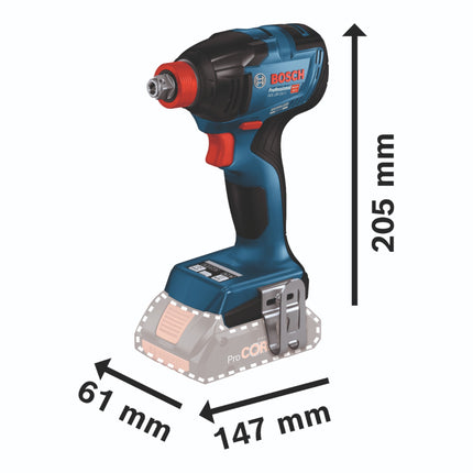 Bosch GDX 18V 210 C Professional Akku Drehschlagschrauber 18 V 210 Nm Brushless 2x Akku 4 0 Ah Ladegeraet GCY 42 Bluetooth Modul 4 - toolbrothers