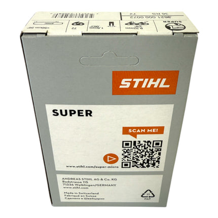 Stihl 4x 3 8 Rapid Super 3 RS3 Saegekette 50 cm 3 8 1 6 mm 72 TG 4 Stueck 4x 36260000072  4 - toolbrothers