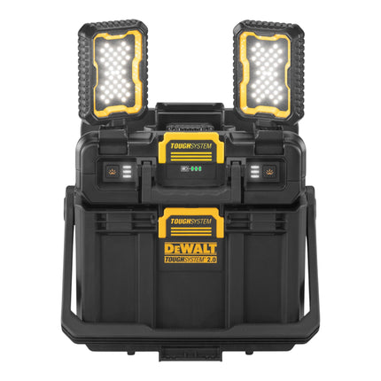 DeWalt DWST08061 1 Werkzeugbox mit integrierten Leuchten 395 x 352 x 255 mm ToughSystem 2 0 2x Akku 5 0 Ah Ladegeraet 4 - toolbrothers