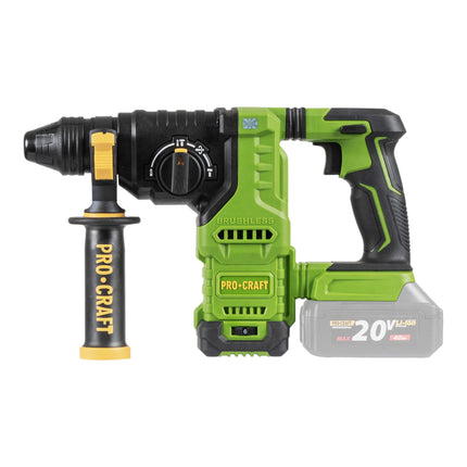 Procraft PHA30bb Akku Bohrhammer 20 V 2 8 J SDS plus Brushless Solo ohne Akku ohne Ladegeraet 2 - toolbrothers