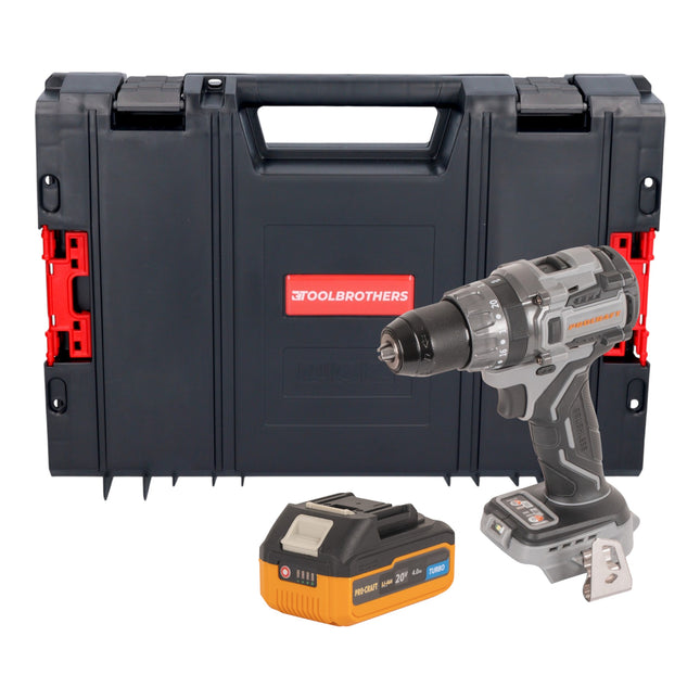 Procraft Industrial CD20Abb Akku Schlagbohrschrauber 20 V 85 Nm 1x Akku 4 0 Ah RHINO Toolcase ohne Ladegeraet 0 - toolbrothers