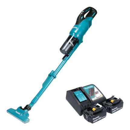 Makita DCL 286 FRF2 Akku Staubsauger 18 V 0 25 l Brushless 2x Akku 3 0 Ah Ladegeraet 0 - toolbrothers