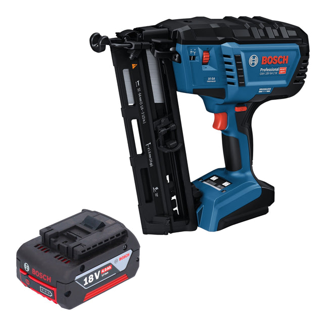 Bosch GNH 18V 64 2 M Professional Akku Holznagler 18 V 1 6 x 32 64 mm 1x Akku 4 0 Ah ohne Ladegeraet 0 - toolbrothers