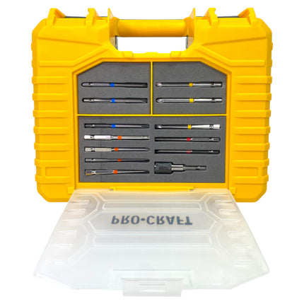 Procraft PA18Pro2 1B C Akku Bohrschrauber 20 V 30 Nm Brushless 1x Akku 2 0 Ah Ladegeraet 13 tlg Bit Set Koffer 3 - toolbrothers