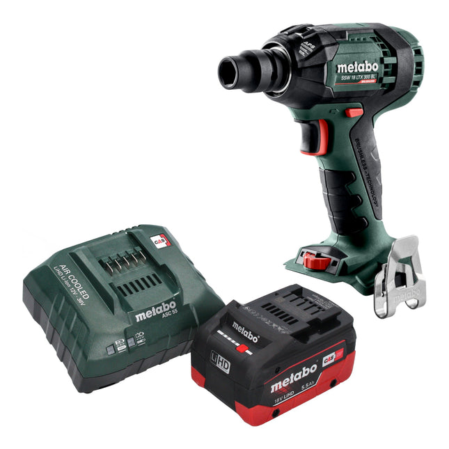 Metabo SSW 18 LTX 300 BL Akku Schlagschrauber 18 V 300 Nm 1 2 Brushless 1x LiHD Akku 5 5 Ah Ladegeraet 0 - toolbrothers