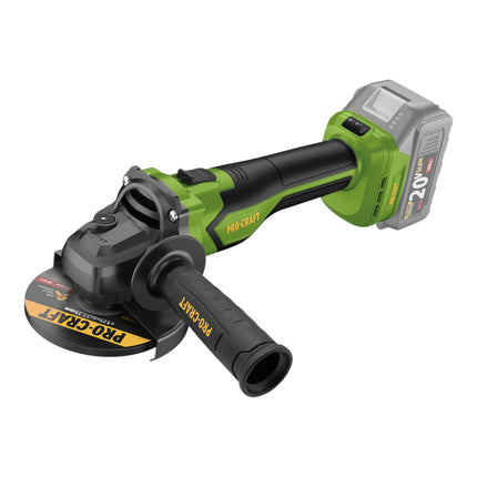 Procraft PGA22 BB Akku Winkelschleifer 20 V 125 mm Brushless 1x Akku 2 0 Ah Ladegeraet 1 - toolbrothers