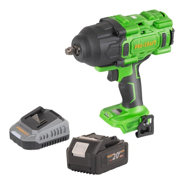 Procraft PWA80bb Akku Schlagschrauber 20 V 1600 Nm 1 2 Brushless 1x Akku 4 0 Ah Ladegeraet 0 - toolbrothers