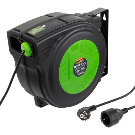 Procraft EK25N Selbsteinziehendes Verlaengerungskabel 25 m 2 - toolbrothers