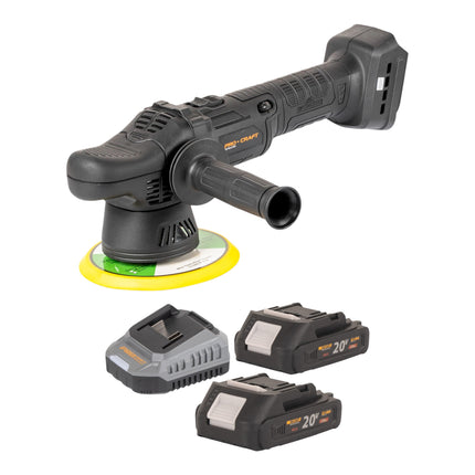 Procraft PM20bb Akku Poliermaschine 20 V 150 mm 2x Akku 2 0 Ah Ladegeraet 0 - toolbrothers