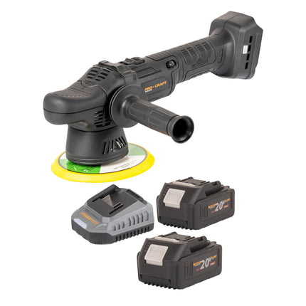 Procraft PM20bb Akku Poliermaschine 20 V 150 mm 2x Akku 4 0 Ah Ladegeraet 0 - toolbrothers