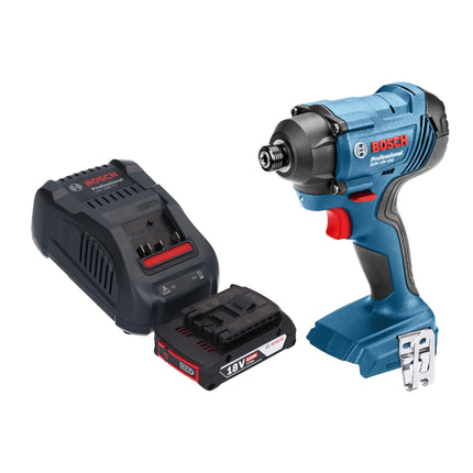 Bosch GDR 18 V-160 Visseuse à choc sans fil 18 V 1/4" + 1 x Batterie 2,0 Ah + Chargeur