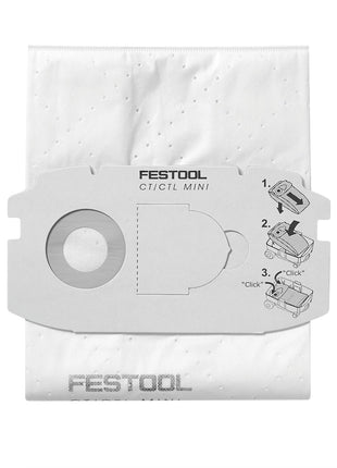 Festool SC-FIS-CT MIDI/25 Filtersack CLEANTEC - 25 Stück ( 5x 498411 ) - Toolbrothers