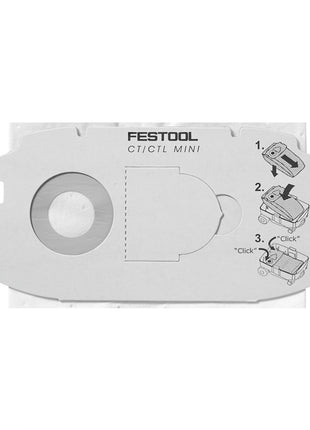 Festool SC-FIS-CT MIDI/25 Filtersack CLEANTEC - 25 Stück ( 5x 498411 ) - Toolbrothers