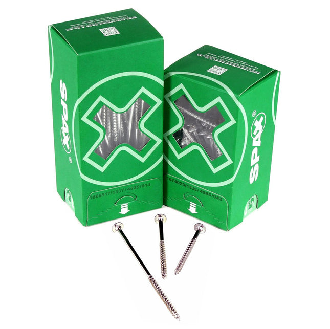 SPAX HI.FORCE Tellerkopfschraube 6,0 x 140 mm 200 Stk. ( 2x 0251010601405 ) Teilgewinde Torx T-STAR plus T30 4CUT WIROX - Toolbrothers