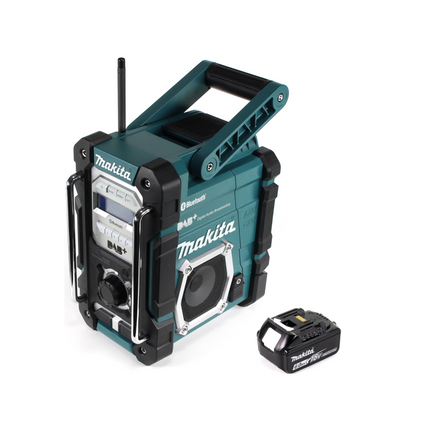 Makita DMR 112 G1 Akku Baustellen Radio 7 2 18V Bluetooth DAB 1x 6 0Ah Akku ohne Ladegeraet 1 - toolbrothers