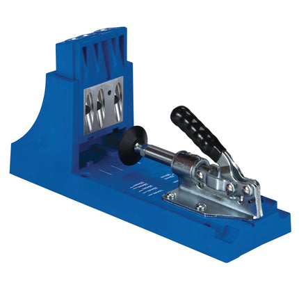 KREG Jig K4 Starter Set ( K4 ) Kit complet d'assemblage pour charpentier en bois avec gabarit de perçage K4, Foret étagé, Embouts, vis et chevilles.