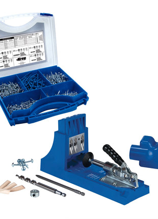 KREG Jig K4 Starter Set ( K4 ) + Pocket-Hole Schrauben Sortiment 675-teilig ( SK03 ) - Toolbrothers