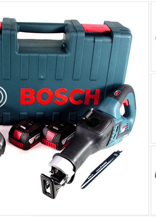 Bosch GSA 18V-32 Akku Reciprosäge 18V Säbelsäge Brushless im Handwerkerkoffer + 2x 3,0Ah Akku + Ladegerät - Toolbrothers