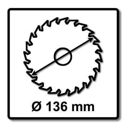 Bosch Kreissägeblatt Expert for Wood 136 x 1,0 x 20 mm 24 Zähne für Holz ( 2608644498 ) - Toolbrothers