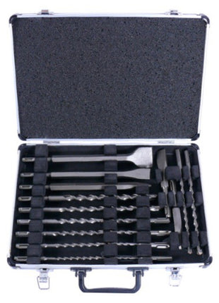 Bosch GBH 3-28 DRE Bohrhammer 800 Watt SDS plus im Koffer + 17 tlg. SDS plus Bohrer & Meißel Set im Alukoffer - Toolbrothers