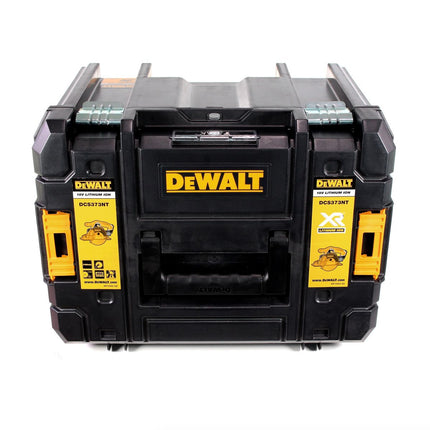 Dewalt DCS 373 D2 Akku Metall Kreissäge 18 V 140 mm + 2x Akku 2,0 Ah + Ladegerät + Sägeblatt + TSTAK - Toolbrothers