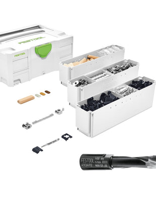 Festool Domino Verbinder Sortiment KV-SYS D8 für Dübelfräsen ( 203170 ) + Passender  Fräser ( 493492 ) + SYSTAINER - Toolbrothers