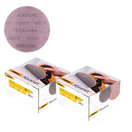 Mirka ABRANET Abrasives Sanding Strips 150mm, P360 - 100 pcs. (2x 5424105037)
