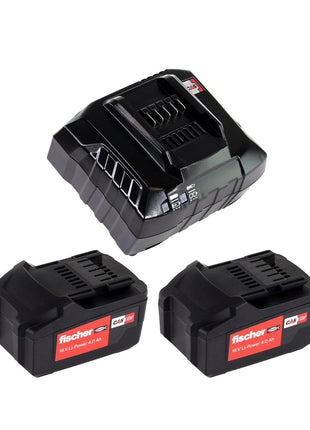 Fischer FSS 18V 400 BL 1/2 "400Nm Brushless Set 3 Visseuse à chocs sans fil (552926) + 2x Batteries rechargeables 4.0Ah + Chargeur + Coffret L-Boxx