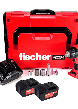 Fischer FSS 18V 400 BL 1/2 "400Nm Brushless Set 3 Visseuse à chocs sans fil (552926) + 2x Batteries rechargeables 4.0Ah + Chargeur + Coffret L-Boxx