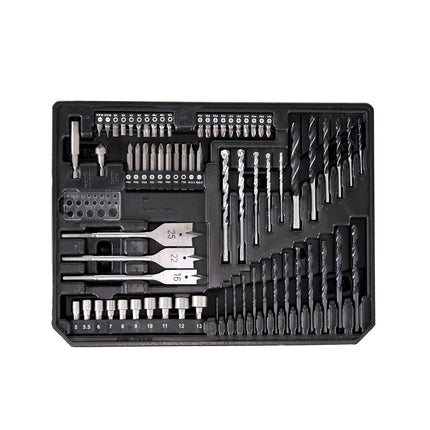 Makita DDF 482 SGX4 Akku Bohrschrauber 18V 62Nm + 1x Akku 6,0Ah + Ladegerät + 70tlg. Bit Bohrer Set + Koffer